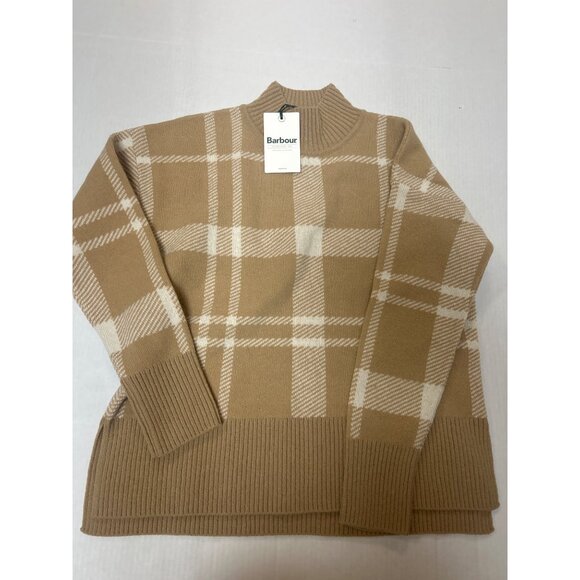 BARBOUR Harriet Pullover Sweater Pale Camel Size 2 NWT $170 - Picture 11 of 11